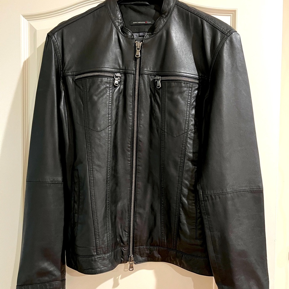 John Varvatos leather jacket NWOT
